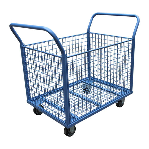 Warehouse Basket Trolley, 35.5 x 23.6 x 19.6"