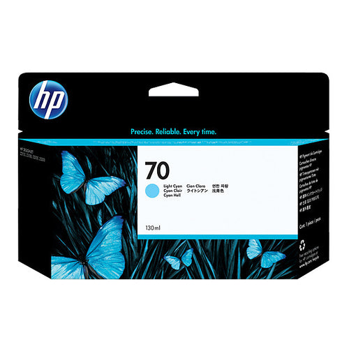 HP 70 DesignJet Ink Cartridge. Light Cyan, 130ml, C9390A