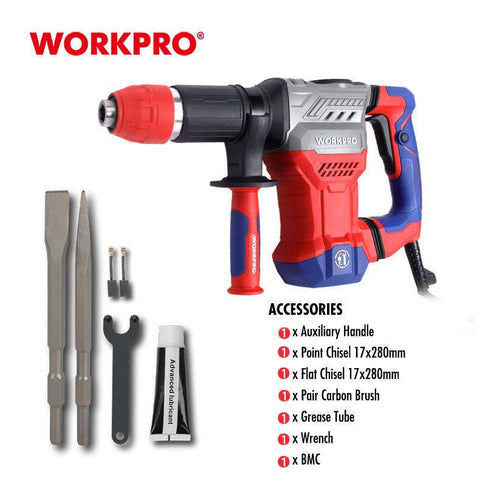 WORKPRO 15J Demolition Hammer, 1300W, WP470600