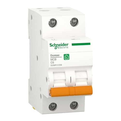 Schneider Electric Miniature Circuit Breaker, Domae, 2P, C Curve