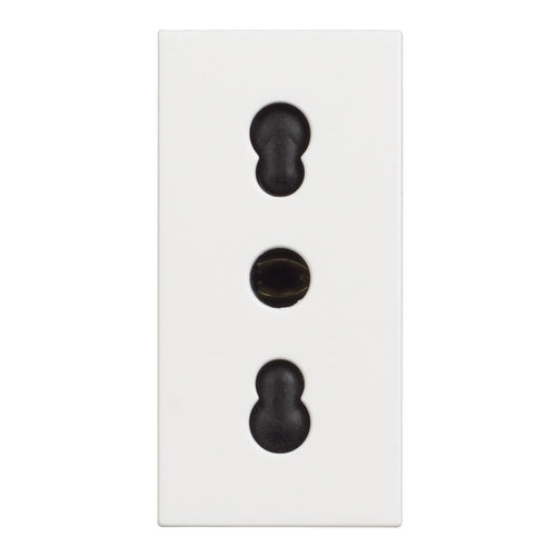 bticino Classia Italian Standard Socket, 2P+E, 16A, 250V, White