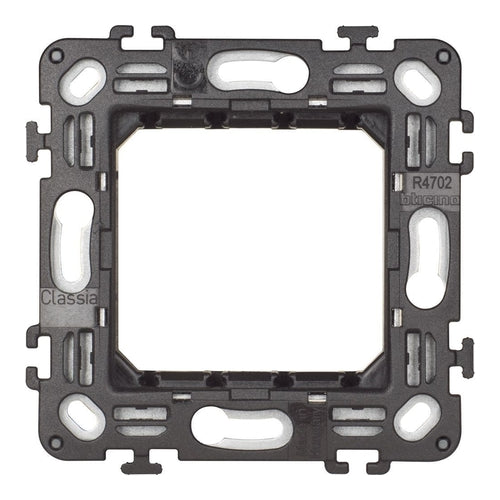 bticino Classia Square Fixing Frame, 2 Modules