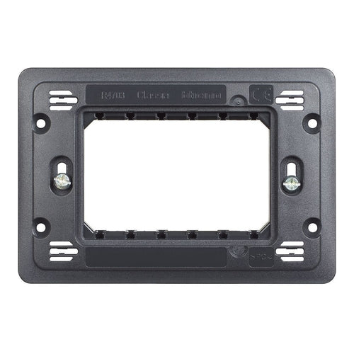 bticino Classia Rectangular Fixing Frame, 3 Modules