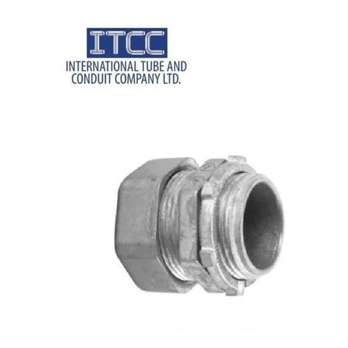 ITCC EMT Compression Type Connector, Zinc Die Cast