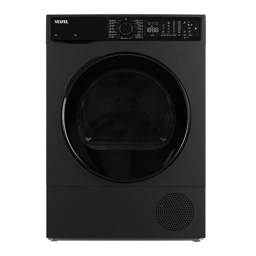 Vestel Front Load Washing Machine, 8Kg, A+++, Dark Grey