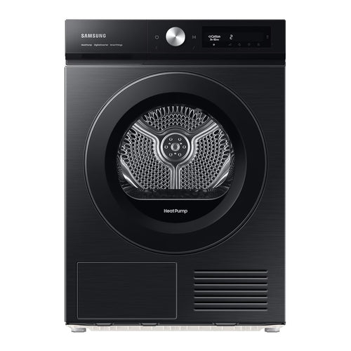 SAMSUNG Front Load Dryer, 9Kg, 17 Programs, A+++, Black, DV90BB5245ABS1