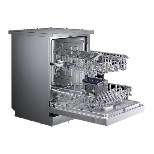 SAMSUNG Dishwasher, 13 Place Setting, 5 Programs, Silver, DW60M5050FW/FH