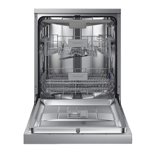 SAMSUNG Dishwasher, 14 Place Setting, 7 Programs, Silver, DW60M5070FS/FH