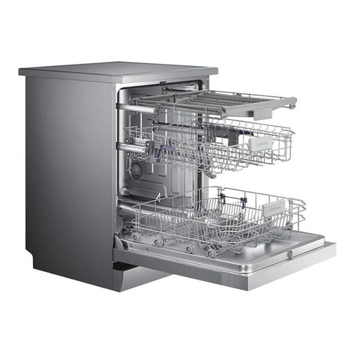 SAMSUNG Dishwasher, 14 Place Setting, 7 Programs, Silver, DW60M5070FS/FH