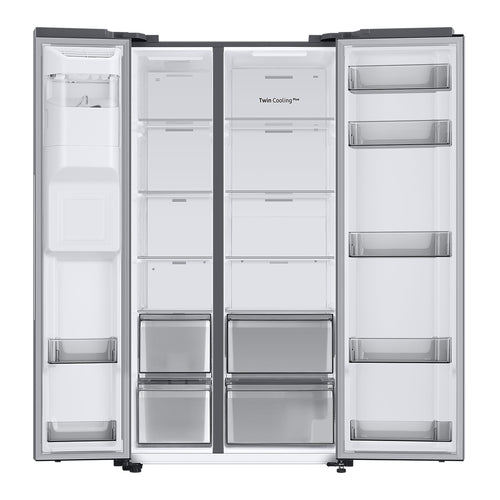 SAMSUNG Side-By-Side Refrigerator, 609L, Silver, RS68A8820S9/LV