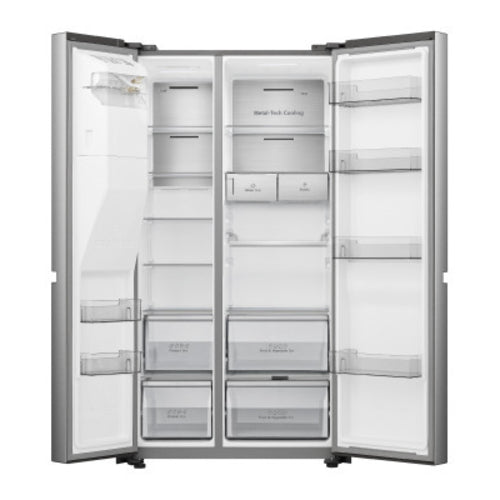 Hisense French Door Refrigerator, 29 cu ft, A+, Inox, RS819N4ISU