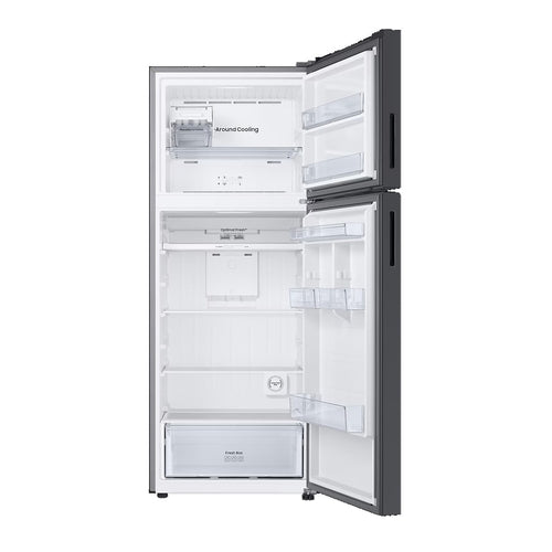 SAMSUNG Top Freezer Refrigerator, 460L, Black, RT47CB664222JO