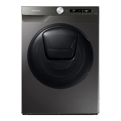 SAMSUNG Front Load Washer/Dryer, 8/6Kg, 25 Programs, Grey, WD80T554DBN/FH